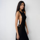Solid Color Tie Up Sleeveless Maxi Dress GYME-K25D89752
