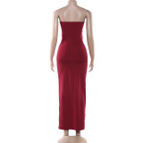Hollow Out Backless Tassel Evening Dress GYME-K25D89978