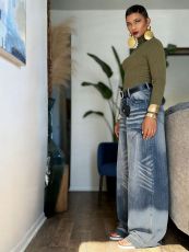 Fashion Ruched Loose Jeans GYLN-0572