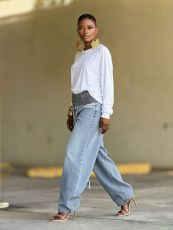 Plus Size Fashion Loose Wide Leg Jeans GYLN-8785