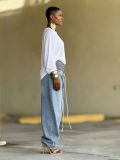 Plus Size Fashion Loose Wide Leg Jeans GYLN-8785
