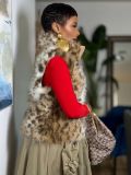 Reversible Thickened Leopard-Print Fur Vest Coat GYLN-4119