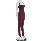 Sexy Tight Backless Tie Up Jumpsuit GDSF-J25JP486