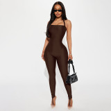 Sexy Tight Backless Tie Up Jumpsuit GDSF-J25JP486