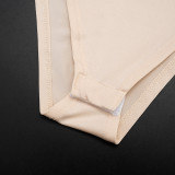Solid Color Short Sleeve Bodysuits And Pants Suit MXBF-Y25ST546