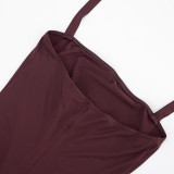 Sexy Tight Backless Tie Up Jumpsuit GDSF-J25JP486