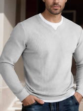 Men's Long Sleeve Faux Two-Piece Double-Layer T Shirt FLZH-ZT299