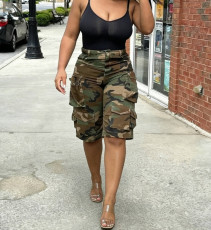 Camouflage Print Casual Denim Shorts LSD-2673