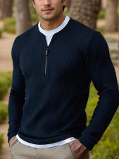 Men's Mesh Ice Silk Color-Blocked Short-Sleeve T-Shirt FLZH-ZT309