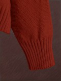 Plus Size Knits Solid Color Wide Leg Two Piece Pants Set FSXF-F760