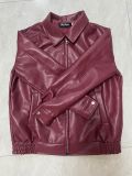 Lapel PU Leather Jacket Coats HHMY-M3566