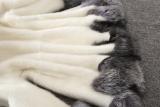 Plus Size White Rabbit Fur Hooded Coat HHMY-XF-腰带豹纹超长