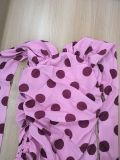 Plus Size V Neck Polka Dot Print Maxi Dress GHHE-29699