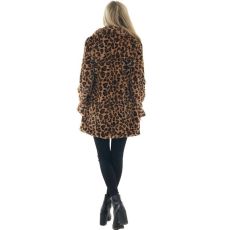 Plus Size Rabbit Fur Leopard Print Loose Plush Coats HHMY-9092