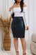 Faux Crocodile Skin Bodycon Skirts GFMA-TE25086