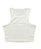 Sleeveless Letter Print Tank Tops GFCF-1618