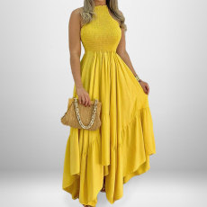 Plus Size Sleeveless Irregular Maxi Dress GHHE-29364