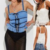 Sexy Tie Up Hollow Out Sling Tops GOLB-SU4257