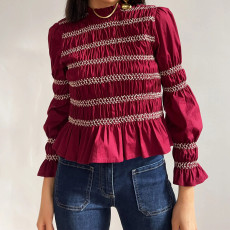 Half-high Neck Long-sleeve Top GOLB-SU4200