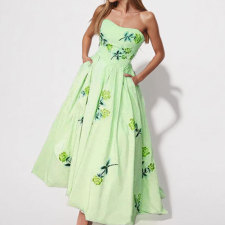 Plus Size Print Tube Top Maxi Dress GHHE-28955