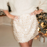 Fashion Sequin High Waist Skirt GOLB-SU4272