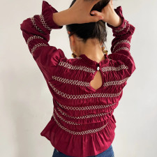 Half-high Neck Long-sleeve Top GOLB-SU4200