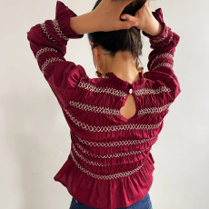 Half-high Neck Long-sleeve Top GOLB-SU4200