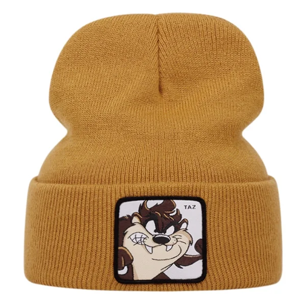 Cartoon Embroidered Warm Knit Hat YWXY-XYFS00007