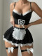 Strappy Cross-Back Sexy Bra Skirts Set YQ-T998
