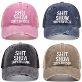 Embroidered Holes Baseball Sunscreen Hat YWXY-XYFS00017