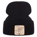 Cartoon Embroidered Warm Knit Hat YWXY-XYFS00007