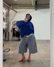 Casual Plaid Loose Wide Leg Pants GXHF-80827