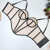 Lines Contrast Color Sling Tank Tops GXHF-81030