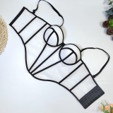 Lines Contrast Color Sling Tank Tops GXHF-81030