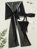 Sexy Beach Bow Swimsuit Three Piece Set GCAY-Y100