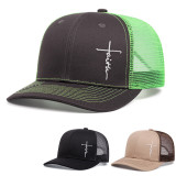 Letter Embroidered Sport Mesh Baseball Cap YWXY-XYFSMZ0004