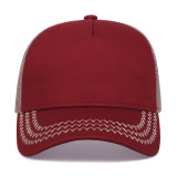 Solid-Color Mesh Patchwork Baseball Cap YWXY-XYFSMZ0117