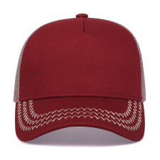 Solid-Color Mesh Patchwork Baseball Cap YWXY-XYFSMZ0117