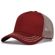 Solid-Color Mesh Patchwork Baseball Cap YWXY-XYFSMZ0117