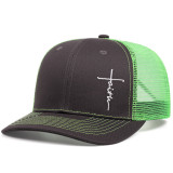 Letter Embroidered Sport Mesh Baseball Cap YWXY-XYFSMZ0004