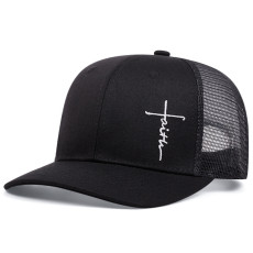 Letter Embroidered Sport Mesh Baseball Cap YWXY-XYFSMZ0004
