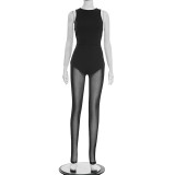 Fashion Mesh Sleeveless Jumpsuit GDSF-C25JP457