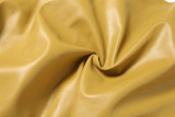 Solid Color Ruched Leather Coats DLSF-K25L88954