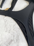 Sexy Print Cross Tie Up One Piece Swimsuit CASF-6732