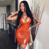 Sleeveless V Neck Mini Dress GPBY-D010035