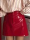 Fashion Slim Zipper PU Leather Skirt GPBY-SK749
