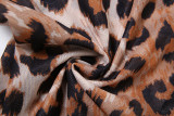 Mesh Leopard Print Long Sleeve Jumpsuit XEF-K25Q66048