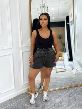 Solid Color Sleeveless Tank Top Shorts Set SFY-727