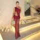 Slash Neck Sleeveless Two Piece Skirts Set XEF-K24S61458