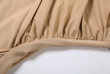 Long Sleeve Solid Color Maxi Dress XEF-K25D78502